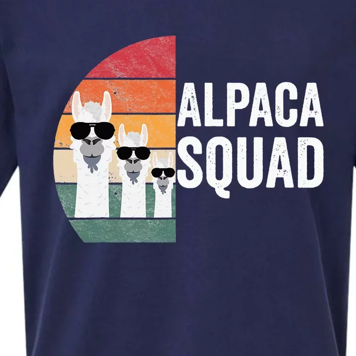 Alpaca Squad Apparel LLama Lovers Friendship Cute Alpacas Sueded Cloud Jersey T-Shirt