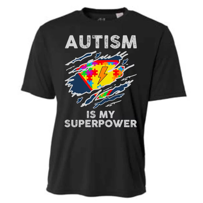 Autism Superpower Autism Awareness Day Gift Cooling Performance Crew T-Shirt