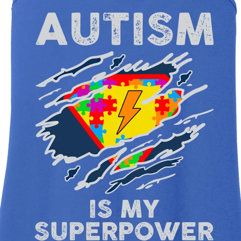 Autism Superpower Autism Awareness Day Gift Ladies Essential Tank