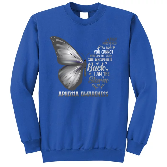 Aphasia Support Awareness Print Gift Tall Sweatshirt