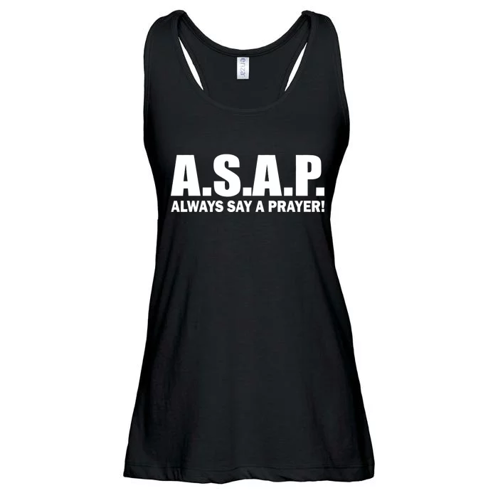 ASAP Always Say A Prayer Ladies Essential Flowy Tank