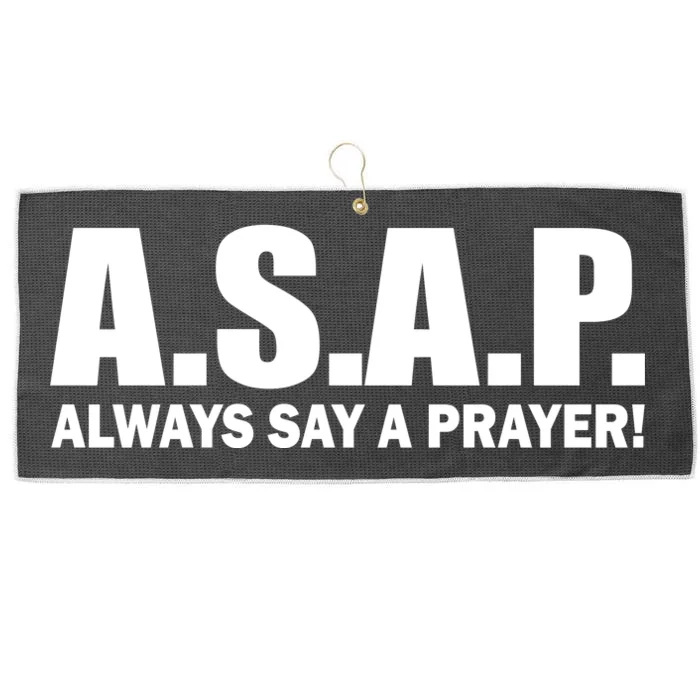 ASAP Always Say A Prayer Large Microfiber Waffle Golf Towel