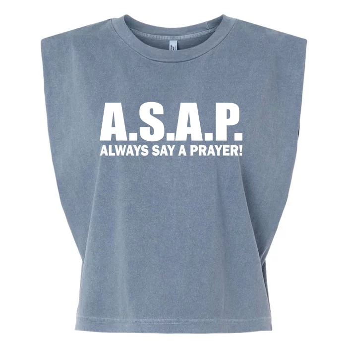 ASAP Always Say A Prayer Garment-Dyed Women's Muscle Tee