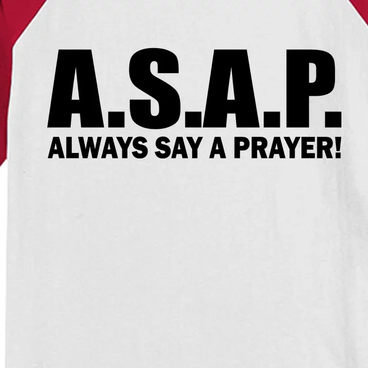 ASAP Always Say A Prayer Kids Colorblock Raglan Jersey