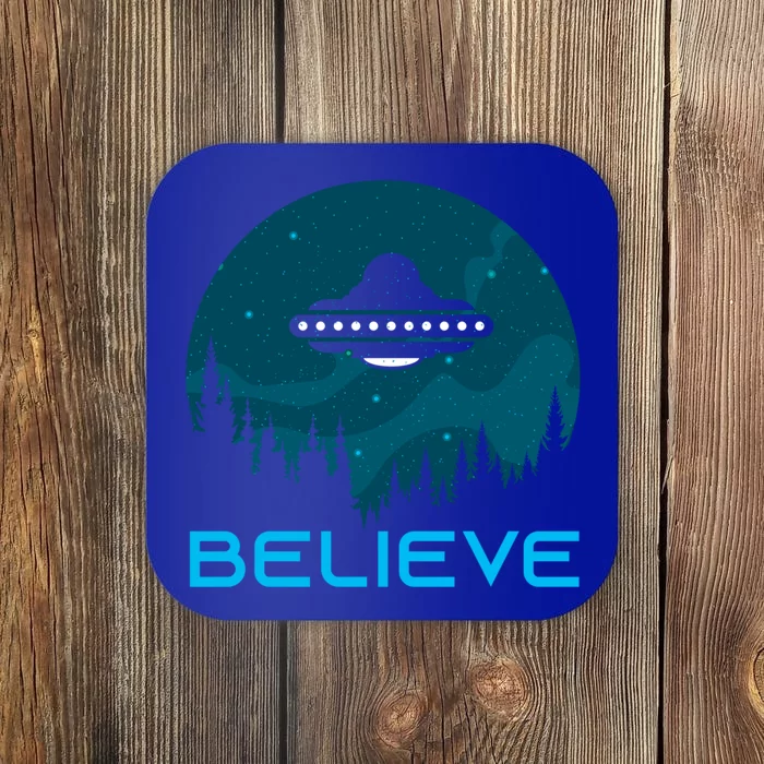 Alien Spaceship Believe Ufo Day Great Gift Coaster