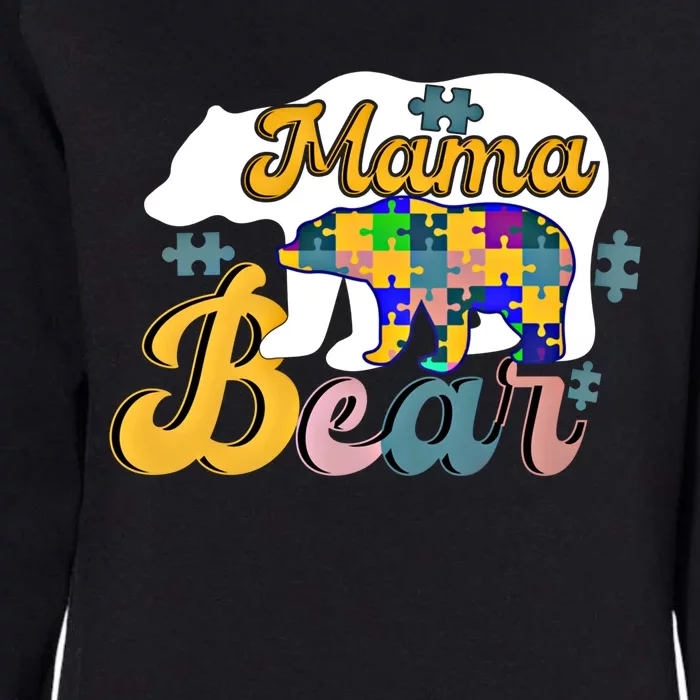 Autism Superpower Bear Mama Autism Awareness Day Funny Gift Womens California Wash Sweatshirt