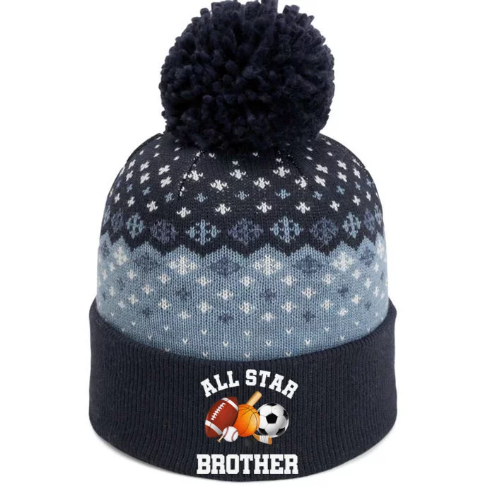 All Star Brother Brother Of The Birthday Boy Sports The Baniff Cuffed Pom Beanie