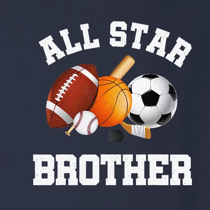 All Star Brother Brother Of The Birthday Boy Sports Toddler Long Sleeve Shirt