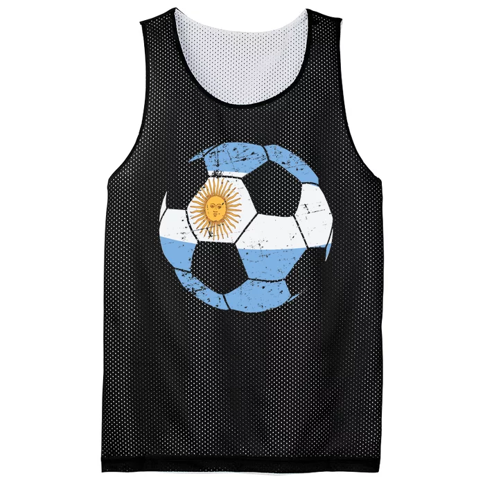 Argentina Soccer Ball Flag Jersey Argentinian Football Mesh Reversible Basketball Jersey Tank