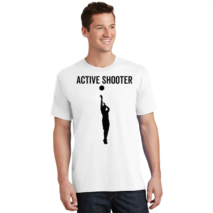 Unisex Heavy Cotton Tee Active Shooter Funny Shirt 