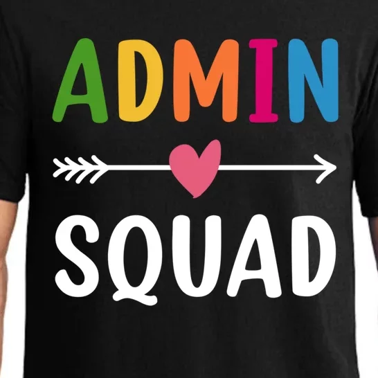 Admin Squad Back To School Funny Gift Teacher Gift Pajama Set