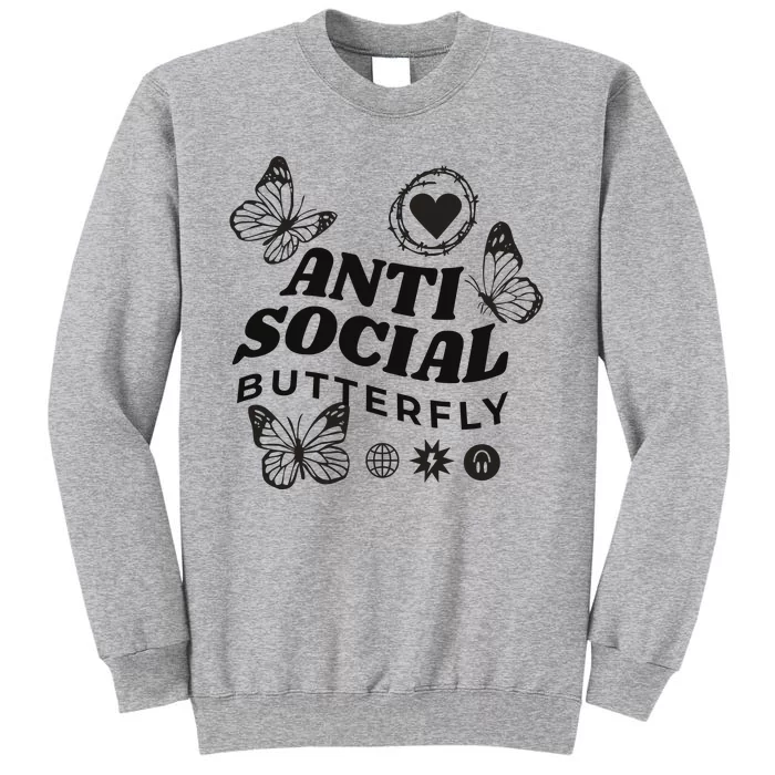 Anti Social Butterfly Retro Sweatshirt