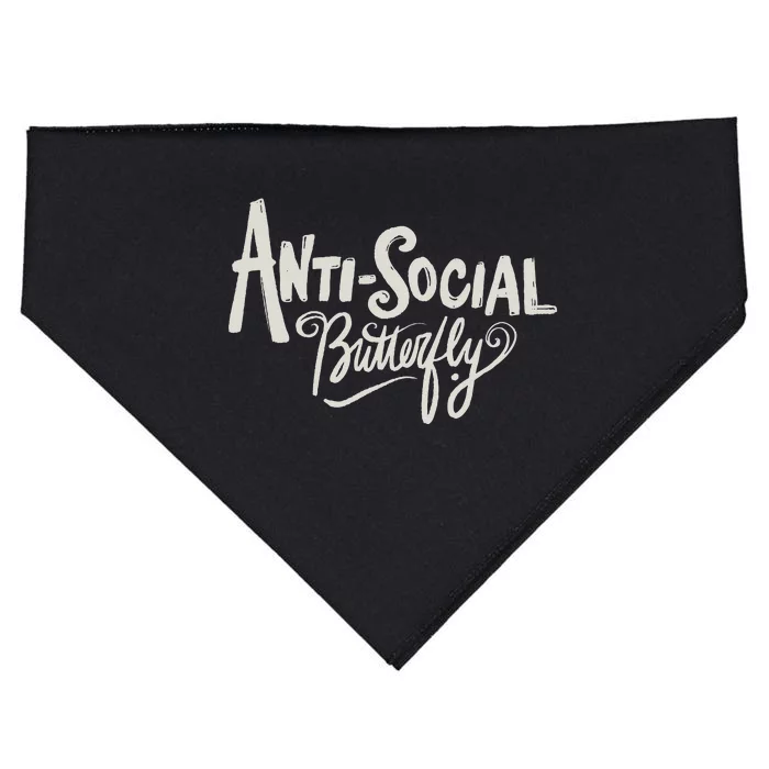 Anti Social Butterfly USA-Made Doggie Bandana