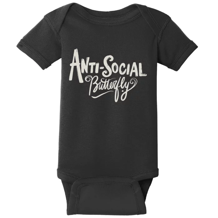 Anti Social Butterfly Baby Bodysuit