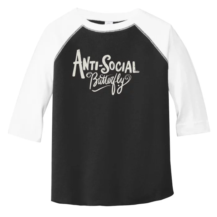 Anti Social Butterfly Toddler Fine Jersey T-Shirt