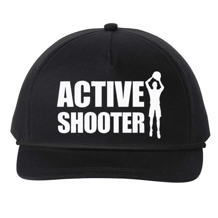 Active Shooter Basketball Player Basketball Active Shooter Snapback Five-Panel Rope Hat