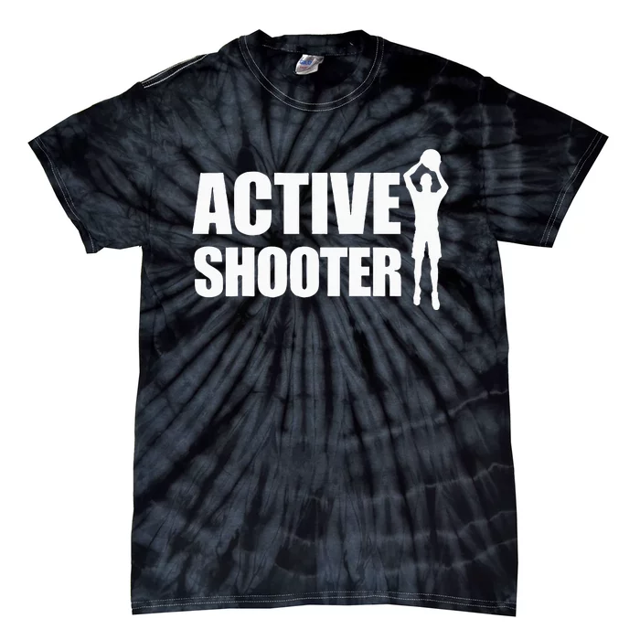 Active Shooter Basketball Player Basketball Active Shooter Tie-Dye T-Shirt