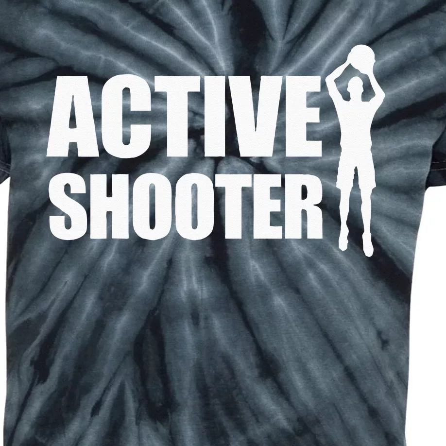 Active Shooter Basketball Player Basketball Active Shooter Kids Tie-Dye T-Shirt