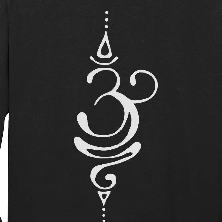 Ancient Sanskrit Breathe Om Yoga Meditation Symbol Tall Long Sleeve T-Shirt