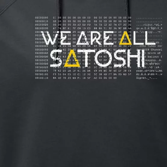 All Satoshi Bitcoin Btc Blockchain Cryptocurrency Performance Fleece Hoodie