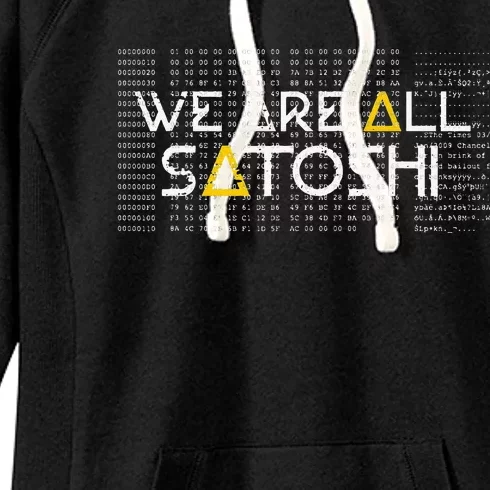 All Satoshi Bitcoin Btc Blockchain Cryptocurrency Women's Fleece Hoodie