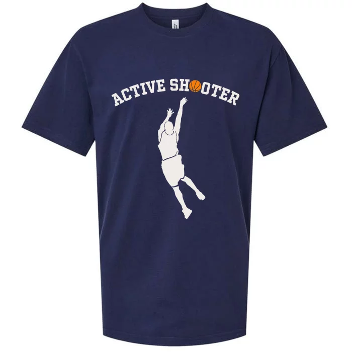 Active Shooter Basketball Lovers Sueded Cloud Jersey T-Shirt