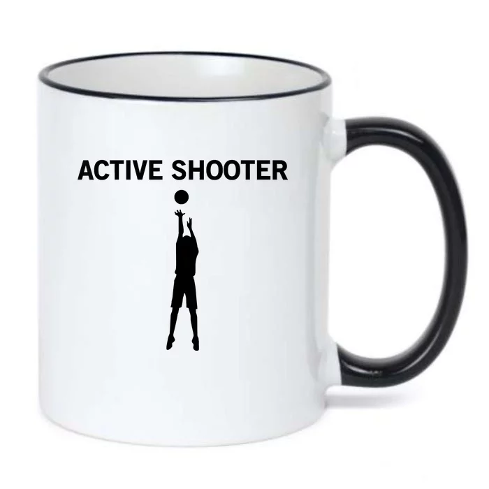 Active Shooter Basketball Lovers Black Color Changing Mug