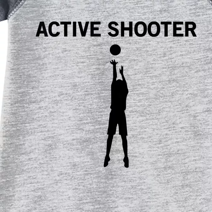 Active Shooter Basketball Lovers Infant Baby Jersey Bodysuit