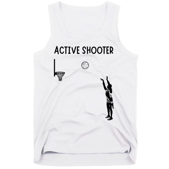 Active Shooter Basketball Lovers Tank Top