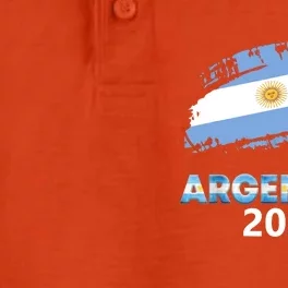 Argentina Soccer Ball Flag Jersey Argentinian Football Dry Zone Grid Performance Polo