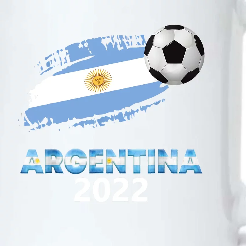 Argentina Soccer Ball Flag Jersey Argentinian Football Black Color Changing Mug