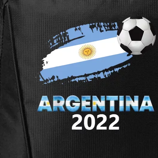 Argentina Soccer Ball Flag Jersey Argentinian Football City Backpack