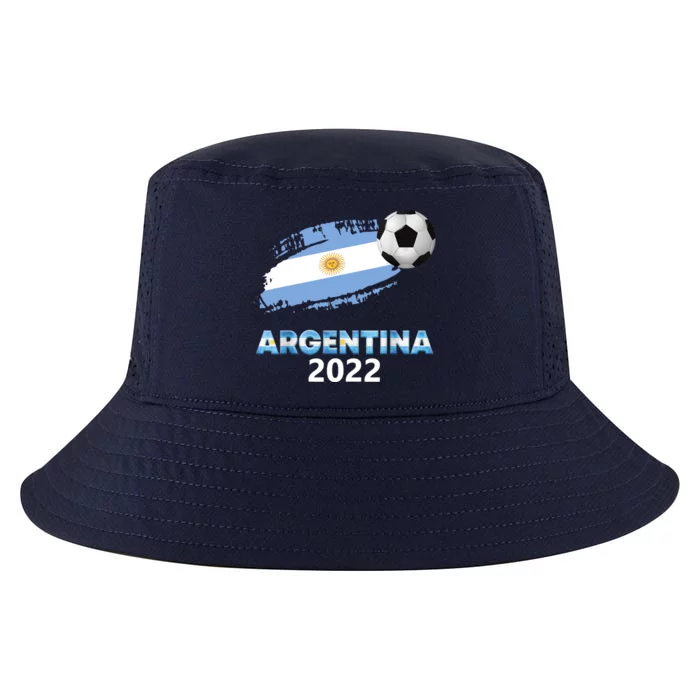 Argentina Soccer Ball Flag Jersey Argentinian Football Cool Comfort Performance Bucket Hat