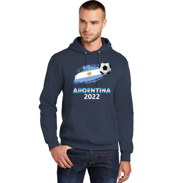 Argentina Soccer Ball Flag Jersey Argentinian Football Tall Hoodie