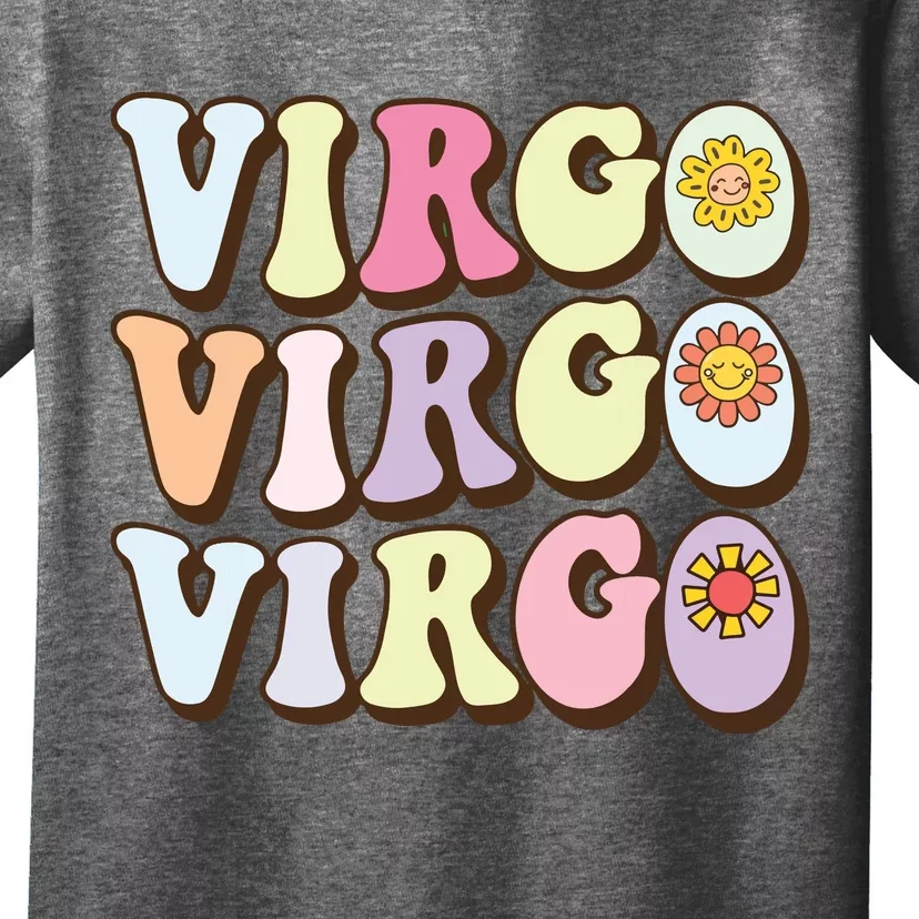 August September Birthday Groovy Astrology Zodiac Sign Virgo T-Shirt