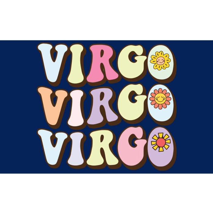 August September Birthday Groovy Astrology Zodiac Sign Virgo Bumper Sticker