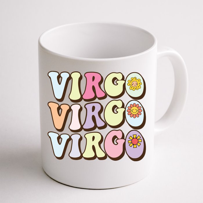 August September Birthday Groovy Astrology Zodiac Sign Virgo Front & Back Coffee Mug