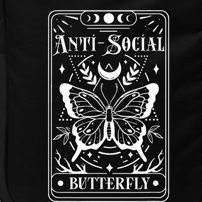 Anti Social Butterfly Tarot Card Impact Tech Backpack