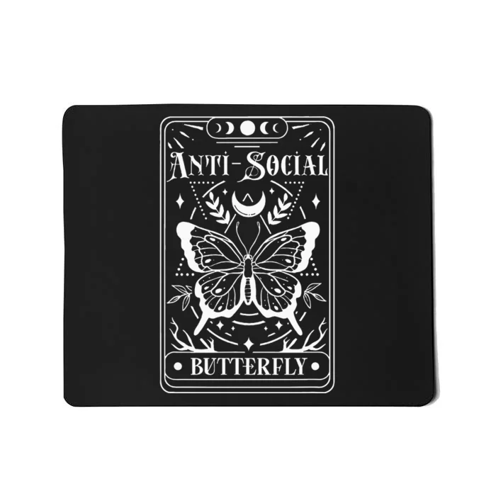 Anti Social Butterfly Tarot Card Mousepad