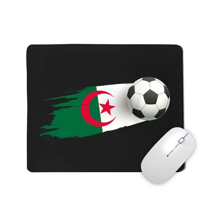 Algeria Soccer Ball Algeria Flag Jersey Algeria Football Mousepad