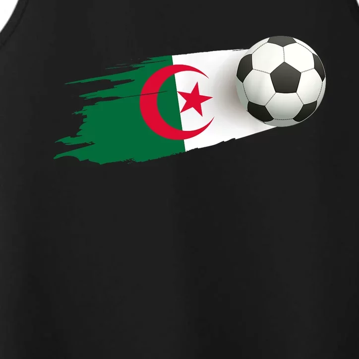 Algeria Soccer Ball Algeria Flag Jersey Algeria Football Performance Tank