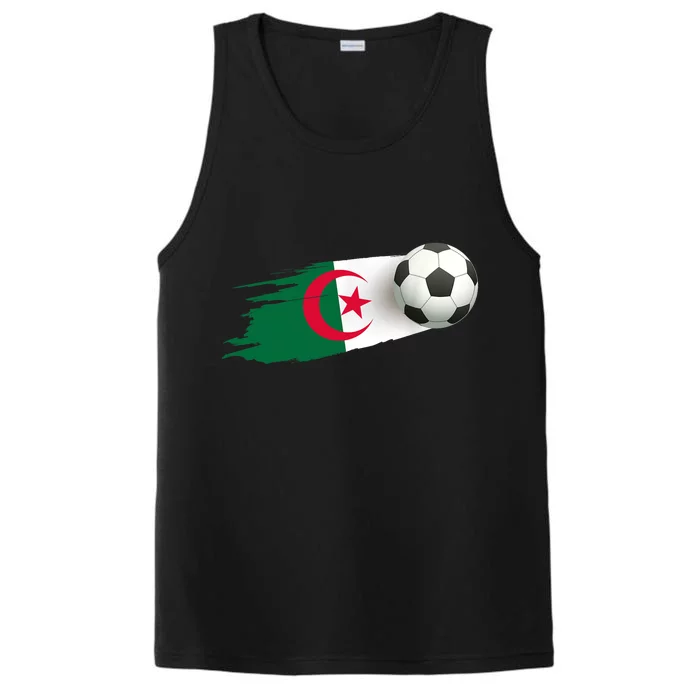 Algeria Soccer Ball Algeria Flag Jersey Algeria Football Performance Tank