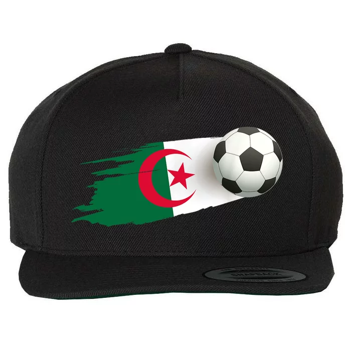 Algeria Soccer Ball Algeria Flag Jersey Algeria Football Wool Snapback Cap