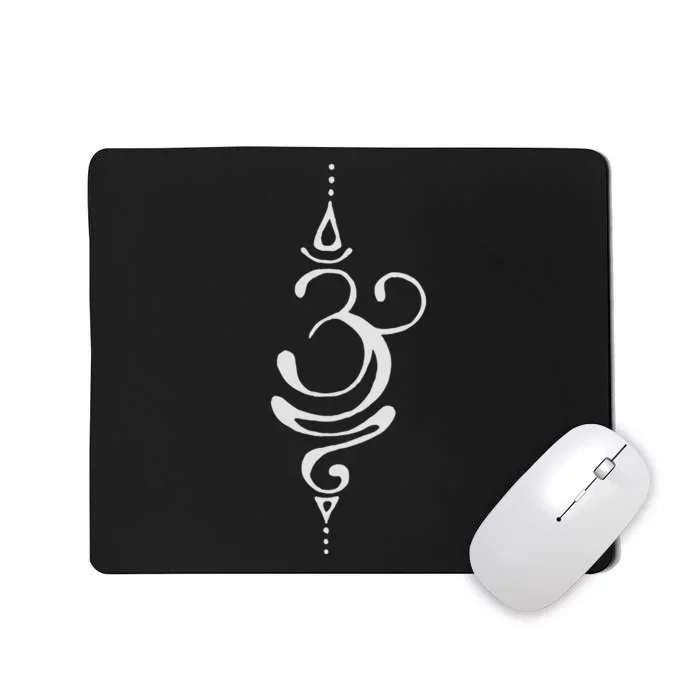 Ancient Sanskrit Breathe Om Yoga Meditation Symbol Mousepad