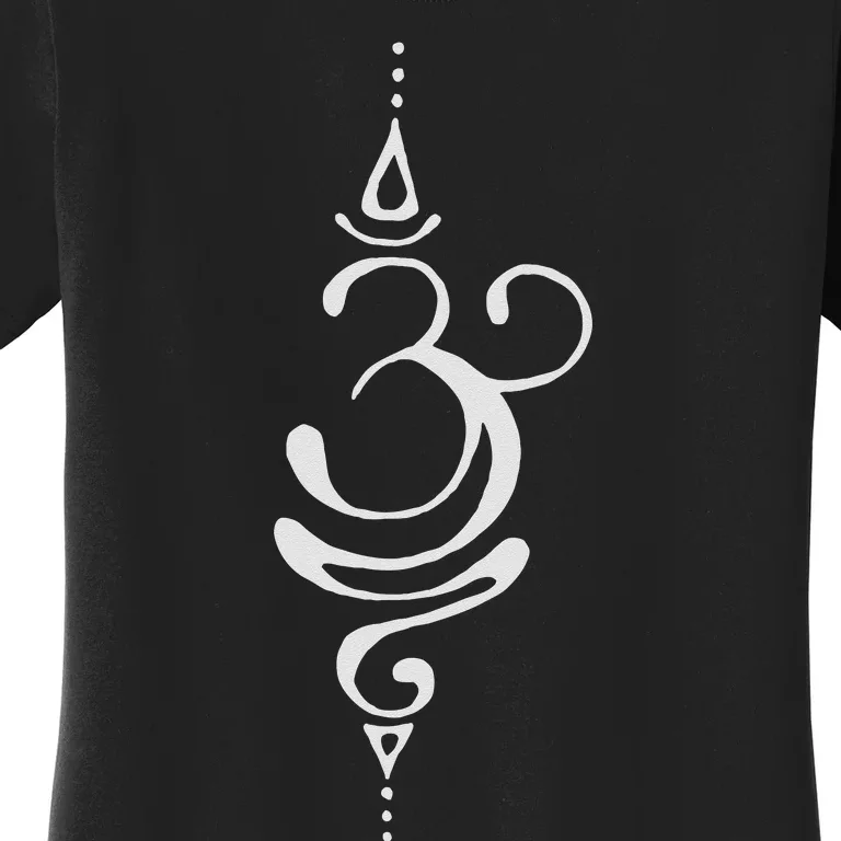 Ancient Sanskrit Breathe Om Yoga Meditation Symbol Women's T-Shirt