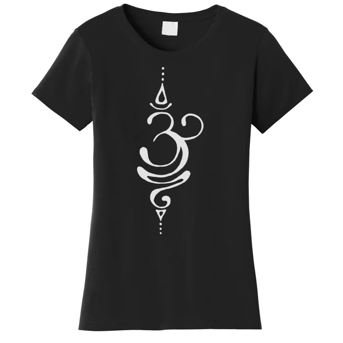 Ancient Sanskrit Breathe Om Yoga Meditation Symbol Women's T-Shirt