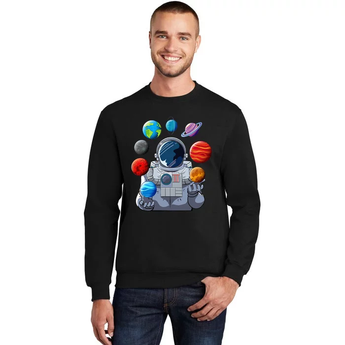 Astronaut Space Balloons Moon Mars Planets Astronaut Tall Sweatshirt