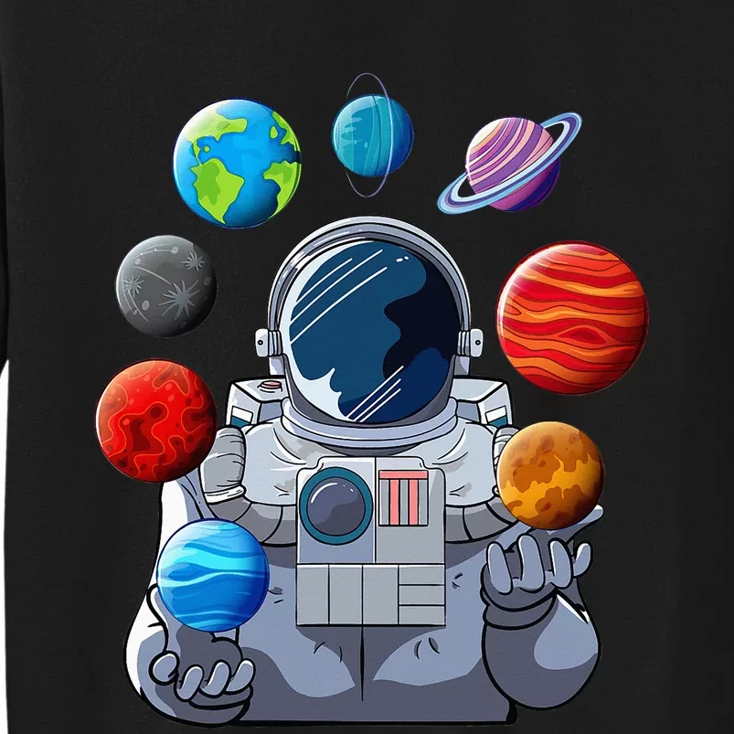 Astronaut Space Balloons Moon Mars Planets Astronaut Tall Sweatshirt