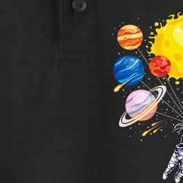 Astronaut Space Balloon Planet Science Solar System Dry Zone Grid Performance Polo