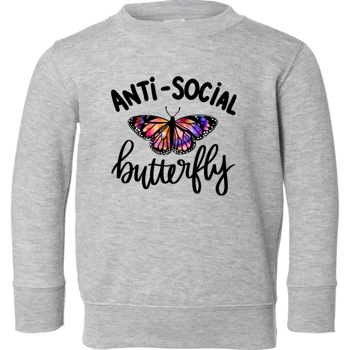 Anti social outlet butterfly sweatshirt